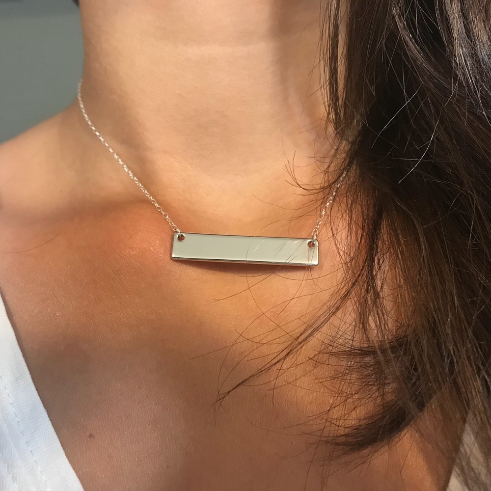 Short Bar Necklace - Picture 2 of 4